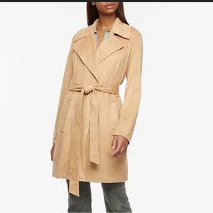 Centigrade Tan Leather Trench-coat Size XL